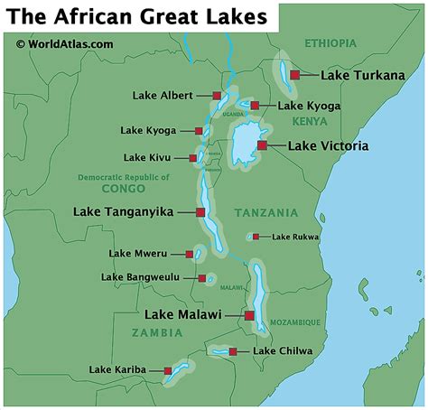 Lake Albert On Map Of Africa