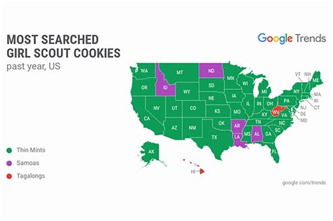 This Map Shows the Country's Favorite Girl Scout Cookies—Is Your State ...