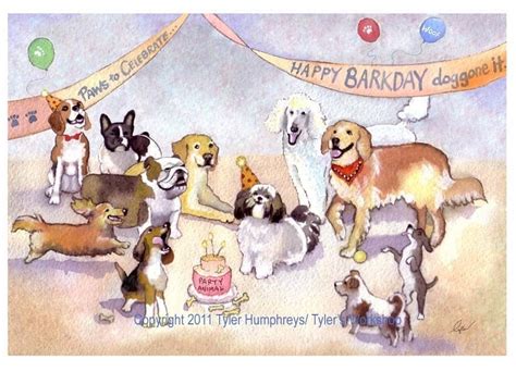 Funny Dog Greeting Card Birthday Card Dog by tylersworkshop