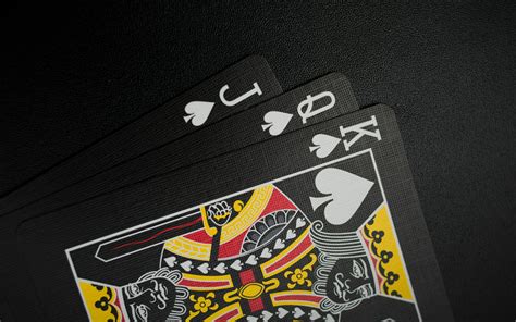 Black Playing Cards on Black Background · Free Stock Photo