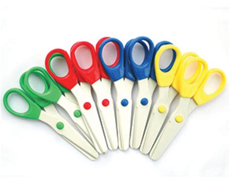 Scissors, Childrens Plastic, 125mm, Pack of 8 - Supplies East Riding