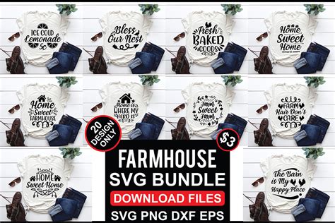 Farmhouse SVG Bundle Bundle · Creative Fabrica