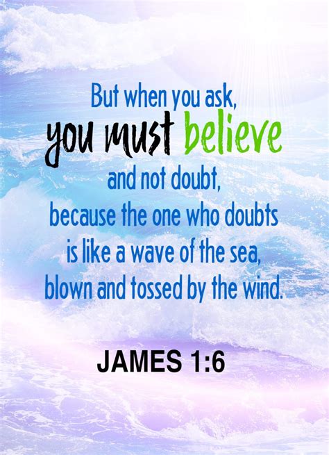 Bible Verse - James 1:6 | Words Just for You! - Free Downloads and Free ...