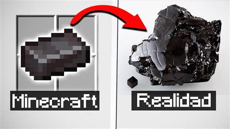 😮 Netherite en la VIDA REAL Minecraft Minerales de Minecraft - YouTube