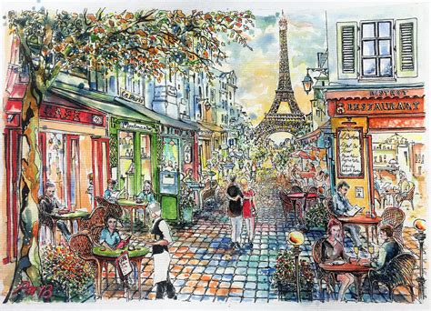 Paris Cafe Paintings