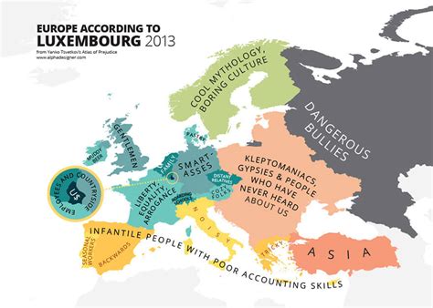 31 Funny Maps Of National Stereotypes And How People View The World