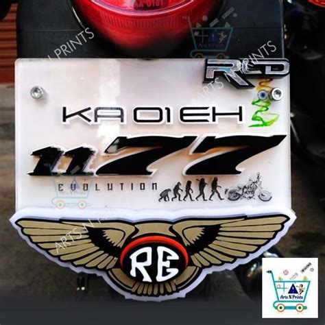 Acrylic 3D Bike Number Plates Online