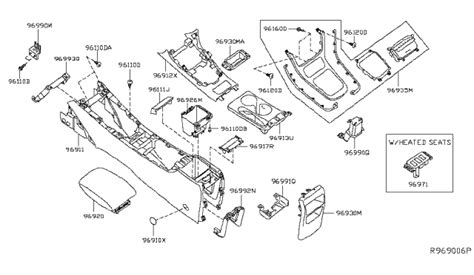 96926-4FU0A Genuine Nissan #969264FU0A Box Assy-Inner,Console