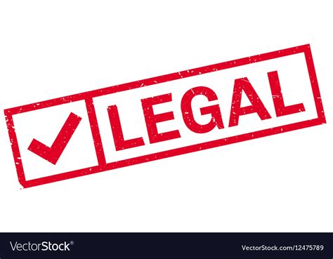 Legal stamp rubber grunge Royalty Free Vector Image