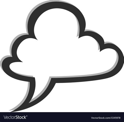 Message cloud Royalty Free Vector Image - VectorStock