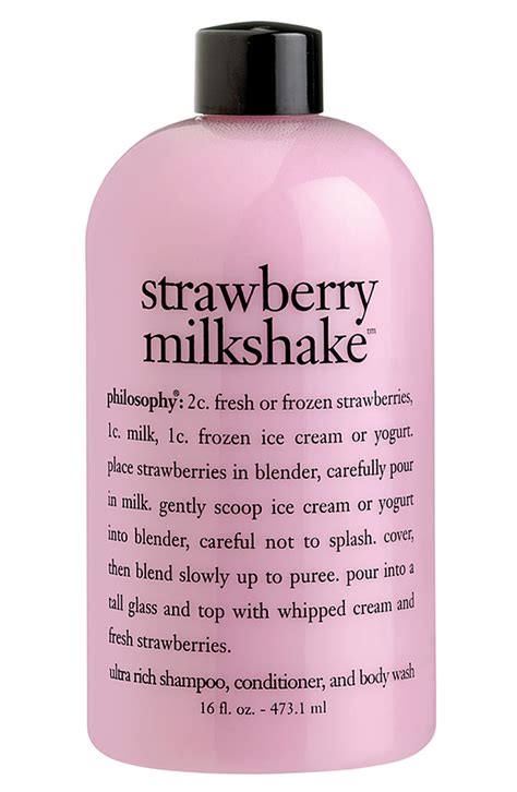 philosophy 'strawberry milkshake' shampoo, conditioner & body wash ...