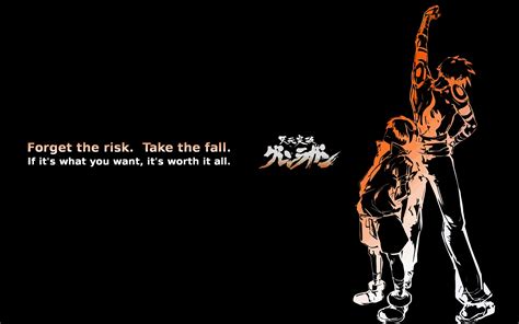 gurren lagann quote widescreen desktop wallpapers (With images ...