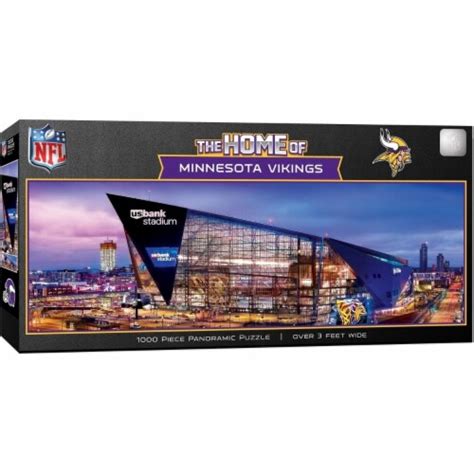 Masterpieces Minnesota Vikings Stadium View 1000 Piece Panoramic Jigsaw ...