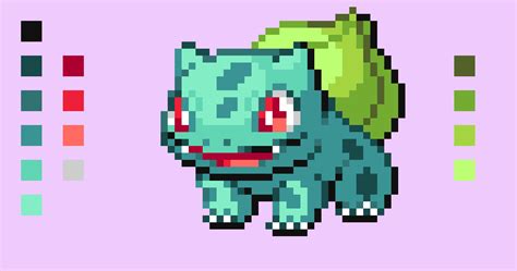 Pixel Bulbasaur Pixel Art Pokemon Pixel Art Pixel Art Maker - Bank2home.com