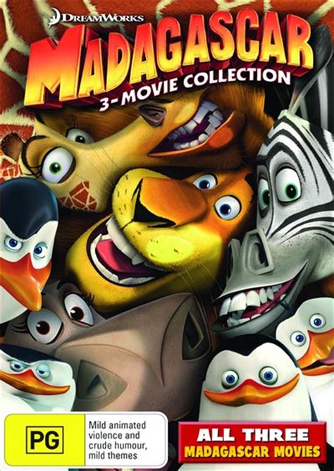 Madagascar 1-3 Animated, DVD | Sanity