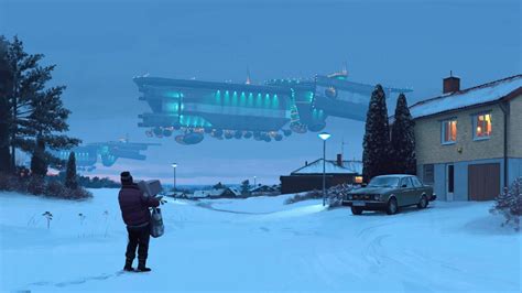 New Art Books of Simon Stålenhag's Fantastic Retrofuturistic Paintings