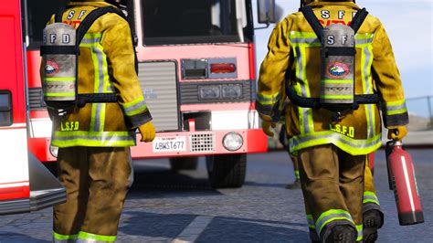 Realistic Los Santos Firefighters Bunker Gear/SCBA - Gta5-Hub.com