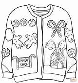 Sweater Coloring Pages sketch template