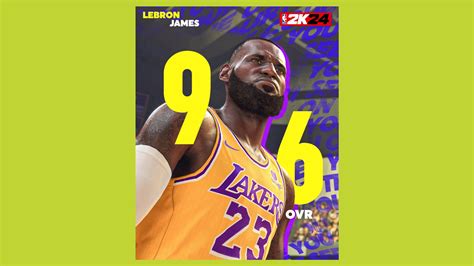 NBA 2K24 LeBron rating – the King stays at the top