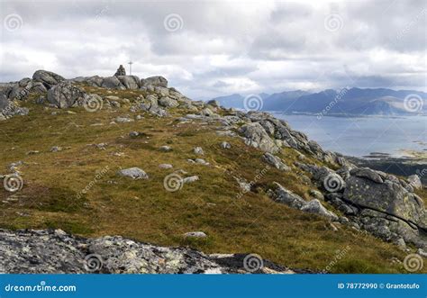 Norway Mountains with the Ocean Stock Photo - Image of background, inlet: 78772990