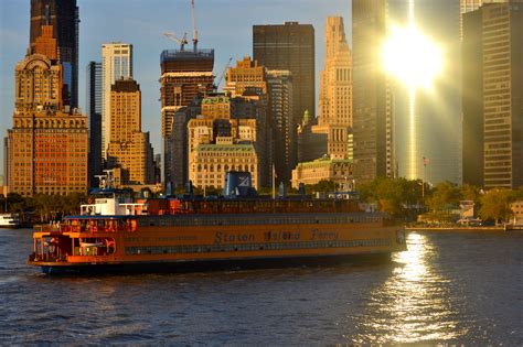 Staten Island Ferry with view of New York Harbor. A must do while in NYC. This wonderful round ...