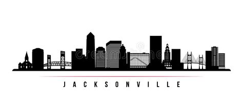 Jacksonville Skyline Silhouette. Stock Vector - Illustration of ...