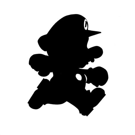 Super Mario Silhouette at GetDrawings | Free download