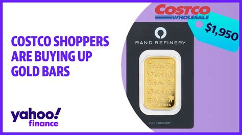 Costco shoppers are buying up gold bars - YouTube