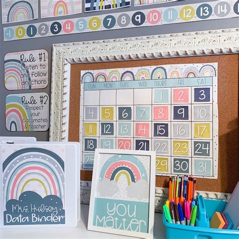 Boho Rainbow Classroom Decor Bundle - Etsy