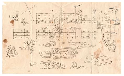 Map of Tule Lake Relocation Center.