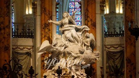 Popular White Marble Our Lady of the Assumption Statue - YouFine