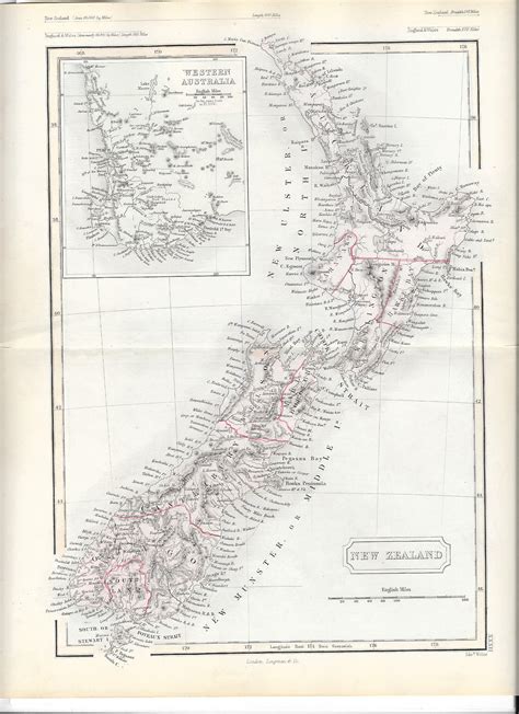 New Zealand antique map – Maps and Antique Prints