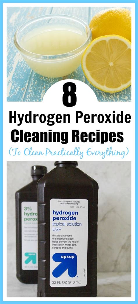 Hydrogen Peroxide Cleaning Recipes