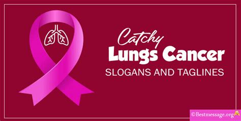 20+ Catchy Lungs Cancer Slogans and Taglines