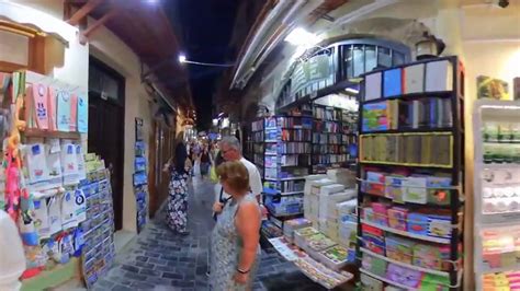 Rethymno nightlife in 360 degree - YouTube