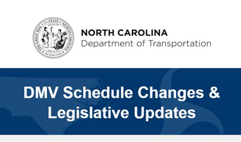 NC DMV Extends Hours Of Walk-In Availability & Launches Avg. Wait Time Features » DMV Schedule ...