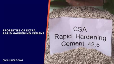 Extra Rapid Hardening Cement | Advantages & Disadvantages of Extra Rapid Hardening cement ...