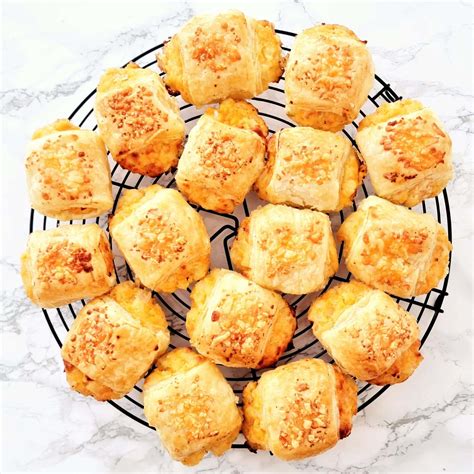 Cheese & Onion Rolls with Puff Pastry – Feast Glorious Feast