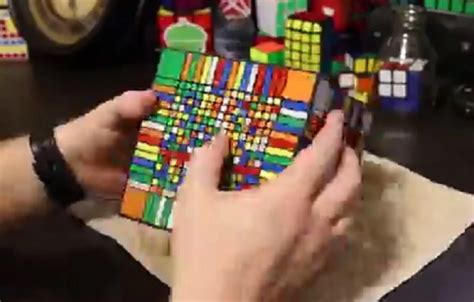 Watch a Time-Lapse Video of a Guy Solving the World’s Largest Rubix Cube