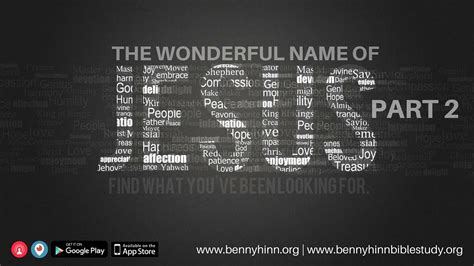 The Wonderful Name of Jesus, Part 2 - YouTube