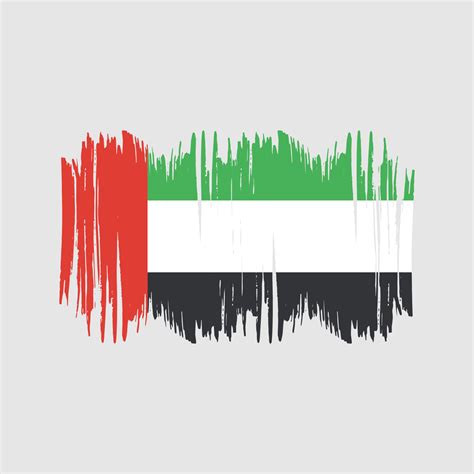 United Arab Emirates Flag Vector Brush. National Flag Brush Vector ...