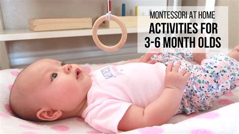 MONTESSORI AT HOME: Activities for Babies 3-6 Months - YouTube