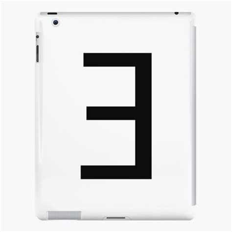 "E Backwards Letter - There Exists (Maths Symbol)" iPad Case & Skin for Sale by AaronIsBack ...