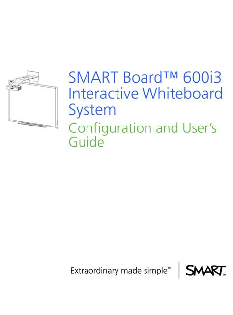 SMART BOARD 600I3 CONFIGURATION AND USER'S MANUAL Pdf Download | ManualsLib