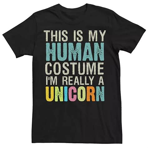 Men's Human Costume I'm Really A Unicorn Tee