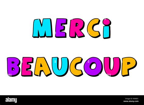 Merci french hi-res stock photography and images - Alamy