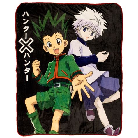 Buy Hunter x Hunter Gon Freecss & Killua Throw Blanket 45" x 60" Official Hunter X Hunter Merch ...