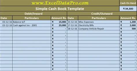 4+ Debit Credit In Excel Templates - Word Excel Formats