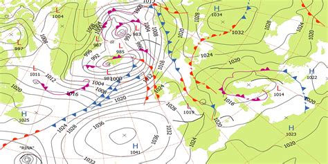 Current Sea Level Pressure Map