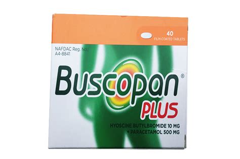 Buscopan Plus Tablets 40's